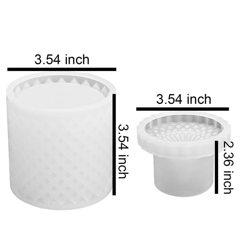 ResinWorld ResinWorld Large Resin Box Molds with Lids, Vintage 3D Jar Silicone Mold, Trinket Storage Container Box Mold for Resin Casting Home Decor  - Image 3