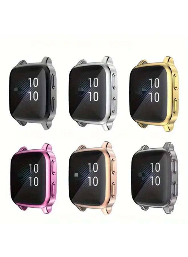 غلاف الحماية الفضي من TPU لساعة Garmin Venu SQ SQ2 الذكية - غطاء كامل - Image 2