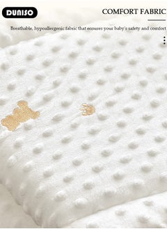 DUNISO Cot Bumper, Crib Bumper, Breathable Mesh Cot Liner, Crib Rail Cover, Baby Boys Girls Nursery Breathable Crib Bed Liner Bumper Baby Crib Rail Cover Protector Guard Padded Cot Rail Wrap for Side Front Rails  - Image 5