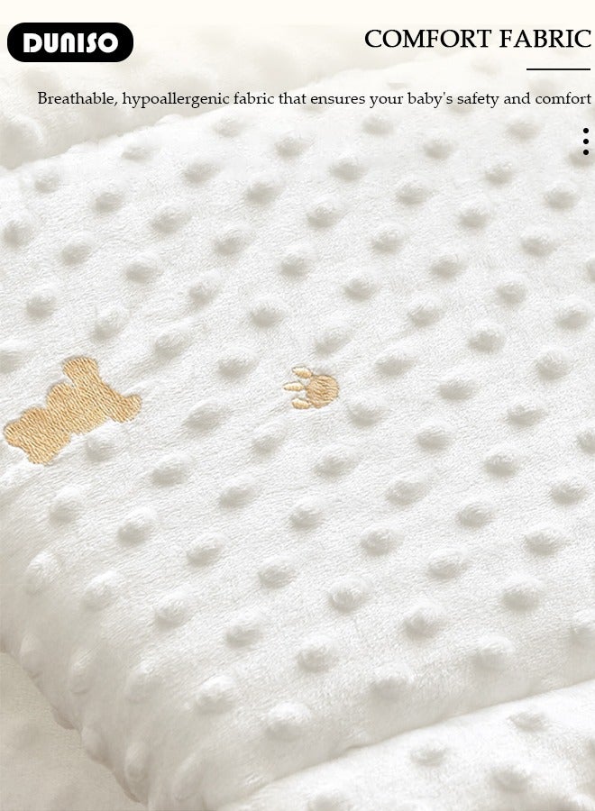 DUNISO حافة سرير، حافة مهد، بطانة سرير شبكية قابلة للتنفس، غطاء سكة المهد، بطانة سرير قابلة للتنفس للأطفال الذكور والإناث، غطاء واقي لسكة المهد، حامي وسادة لسكك المهد الجانبية والأمامية - Image 5