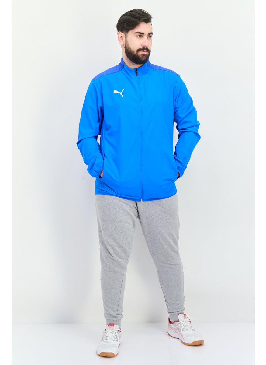 PUMA Men Sportswear Fit Colorblock Outdoor Jacket, Electric Blue  - Image 4