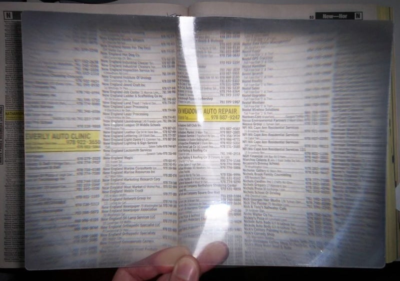 Cz Garden Supply 8.3 x 11.75 LARGE 3X Fresnel Lens FULL PAGE Magnifier -- Solar Oven/DIY Projection TV PLANS by Cz Garden Supply - Image 3