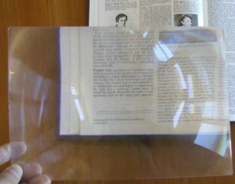 Cz Garden Supply 8.3 x 11.75 LARGE 3X Fresnel Lens FULL PAGE Magnifier -- Solar Oven/DIY Projection TV PLANS by Cz Garden Supply - Image 4