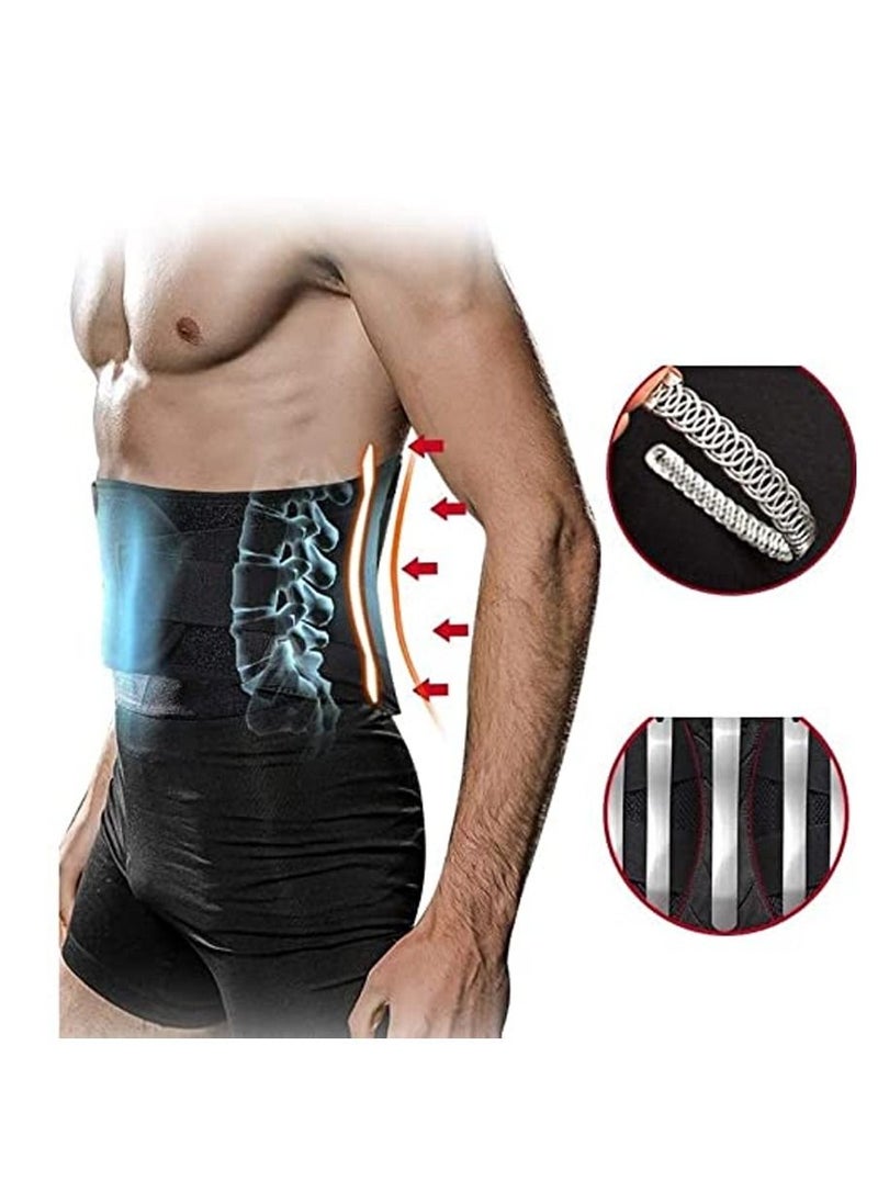 SYOSI Stabilizing Lumbar Lower Back Brace Support Belt with Dual Breathable Waist for Sciatica Herniated Disc Scoliosis Back Pain Relief  - Image 2