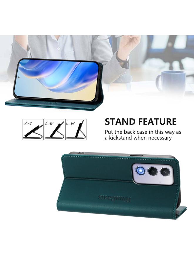 S-TOP Case For OPPO A80 5G EU / K12x 5G RC01 Dual-Folded Magnetic Suction RFID Leather Phone Case - Image 4