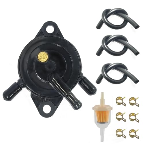 VRWEARE Fuel Pump with Filter and Oil Hose Fit for Kohler 17HP25HP Cub Cadet Briggs and Stratton mikuni John Deere Kawasaki Yamaha Golf Cart Lawn Mower Small engine 808492 808656 - Image 1