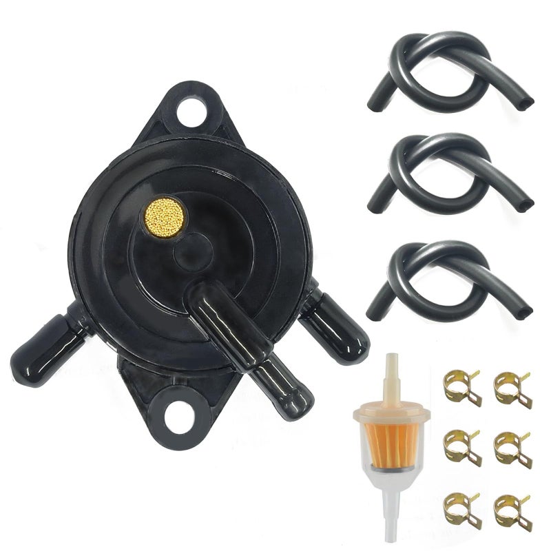 VRWEARE Fuel Pump with Filter and Oil Hose Fit for Kohler 17HP25HP Cub Cadet Briggs and Stratton mikuni John Deere Kawasaki Yamaha Golf Cart Lawn Mower Small engine 808492 808656 - Image 3