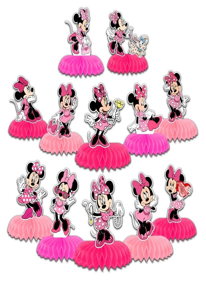 BOGAZNET 12PCS Double Sided Table Decorations Centerpieces Cartoon Centerpieces Honeycomb Centerpieces for Party Decorations Centerpieces for Tables Birthday Party Supplies - Image 1