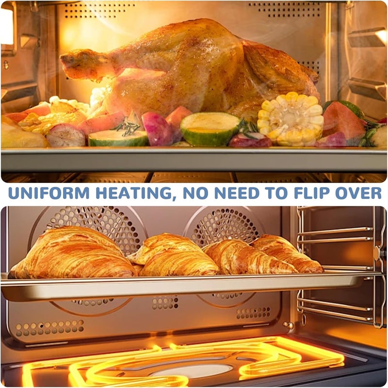 SAGREENY Baking Sheet Pans Set Stainless Steel Pan Cookie Sheets for Baking Bakeware Sets 4PCS Stainless Steel Baking Pans Set for Oven, Rectangle Baking Tray for Cooking Roasting - Image 5