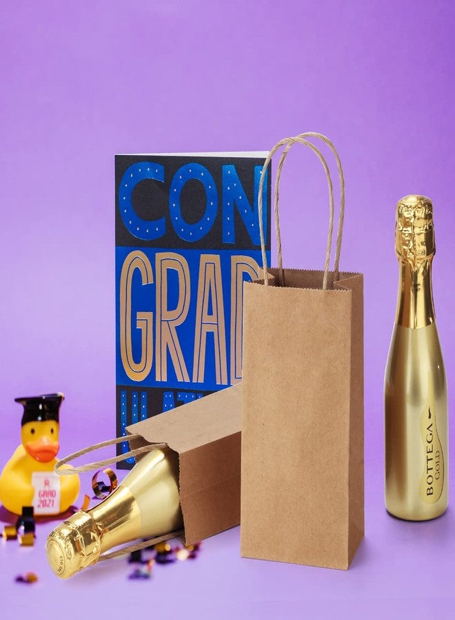 BagDream 200 Pack 3.5x2.4x6.7 Inches Mini Gift Bags with Handles Bulk Small Paper Party Favor Bags Recyclable Tiny Kraft Brown Paper Sacks - Image 5