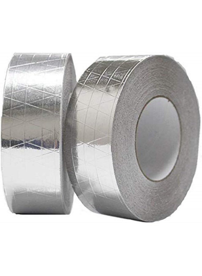Royal Apex Multi-Purpose Strong Aluminium Foil Adhesive Insulation Tape For Roof Leak Surface Crack Window Sill Gap Pipe Rupture Boat Sealing Etc‚ 2 Inch Pack Of 2 Fsk Aluminium Tap  - Image 1