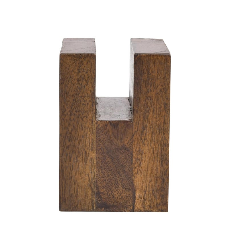 OGGN Antique Handcrafted Decorative Wooden Napkin Holder for Dining Table Napkin Holders for Kitchen Table Napkin Holder for Wash Basin Napkin Stand for Kitchen Dining Table Decoration Brown - Image 4