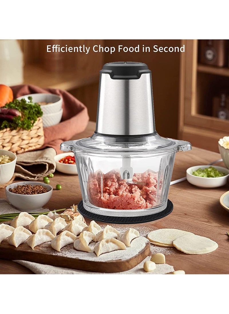 Perfin - Electric Chopper 3L Meat Grinder 2 Speed Adjustable Food Chopper for Vegetables and Meat Multipurpose Mincer with Double layer 4-blade blade 300W - Image 1