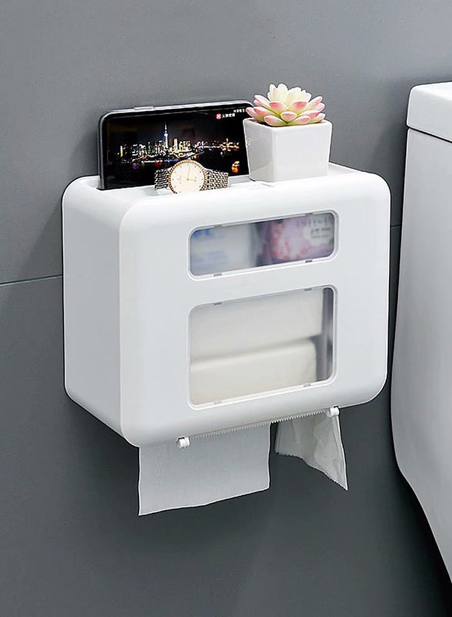 Waterproof Wall Mounted Tissue Box White 29x23x14centimeter - Image 2