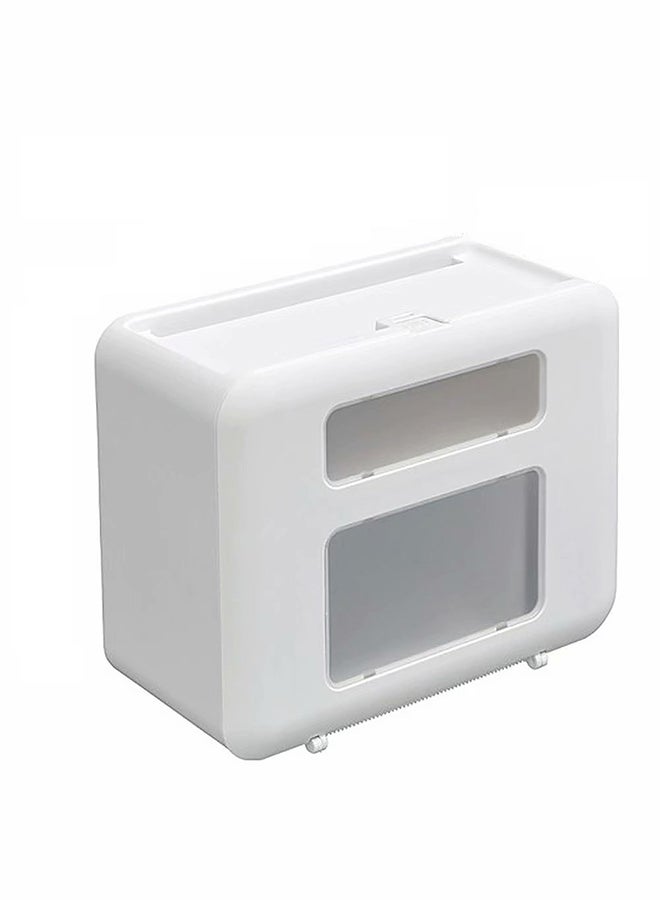 Waterproof Wall Mounted Tissue Box White 29x23x14centimeter - Image 1