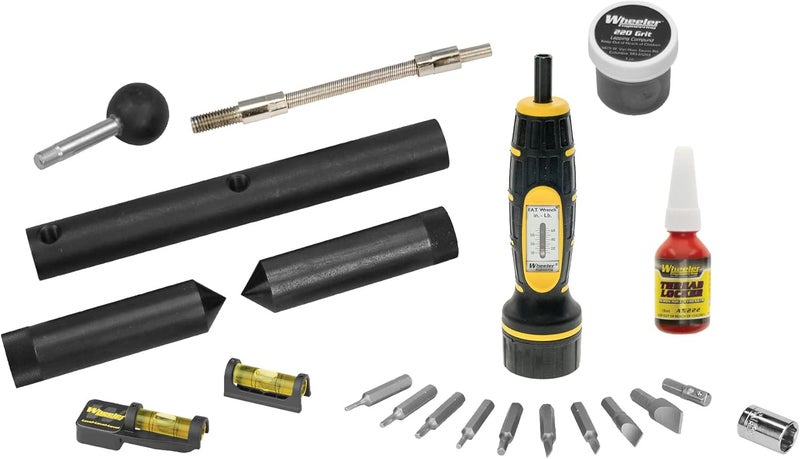 Wheeler 1" Scope Mounting Kit with Manual F.A.T. Wrench, Level Level Level, Alignment Bars, and Storage Case for Scope Mounting - Image 1