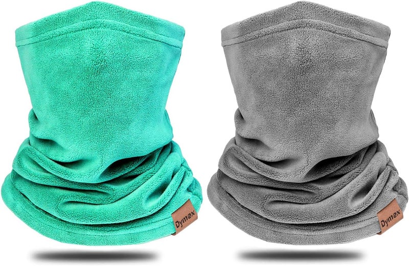 Dymex 2 PCS Kids Neck Warmer Gaiter Winter Fleece Neck Cover Balaclava Windproof Face Cover Mask for Ski Motorcycle - Image 1