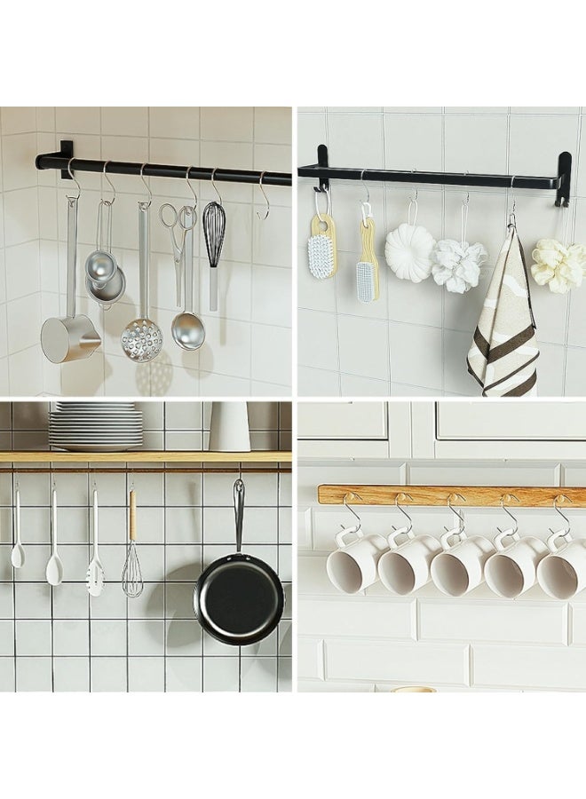 هابي هوم 20 قطعة من خطافات التعليق على شكل حرف S لأدوات المطبخ والاواني وورش العمل والاواني والملابس والحقائب ومناشف الحمام والحديقة والنباتات - Image 3