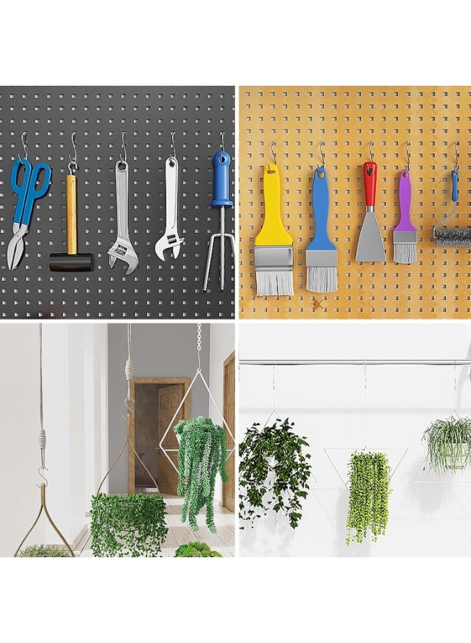 هابي هوم 20 قطعة من خطافات التعليق على شكل حرف S لأدوات المطبخ والاواني وورش العمل والاواني والملابس والحقائب ومناشف الحمام والحديقة والنباتات - Image 5