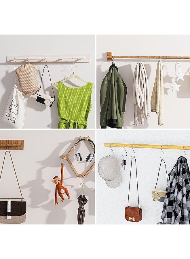 هابي هوم 20 قطعة من خطافات التعليق على شكل حرف S لأدوات المطبخ والاواني وورش العمل والاواني والملابس والحقائب ومناشف الحمام والحديقة والنباتات - Image 4