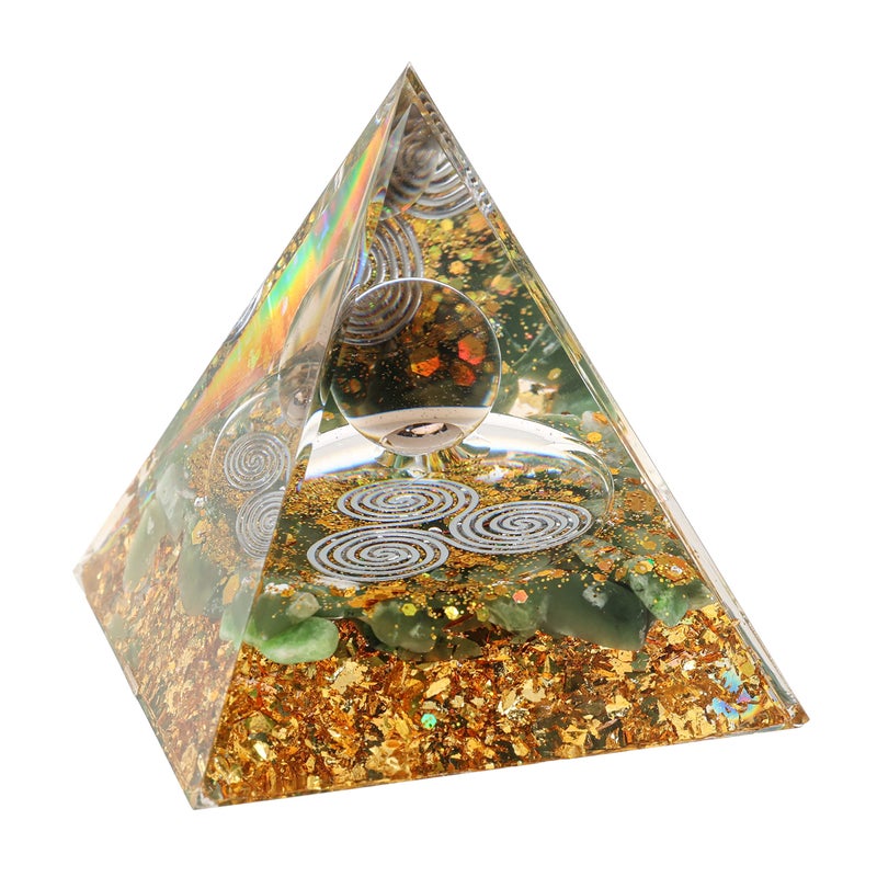 Halukakah Pyramids Crystals and Healing Stones Brown Crystal Jade Fengshui Orgonite Chakra Authentic Gemstone Reiki 2 Ornament