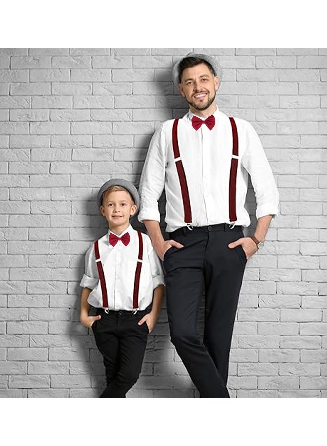 KANGLI Adjustable Kids Y Suspender Bowtie Necktie Sets for 6 Months to 13 Year Old Boys & Girls - Image 2