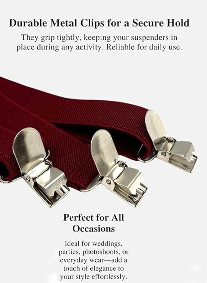KANGLI Adjustable Kids Y Suspender Bowtie Necktie Sets for 6 Months to 13 Year Old Boys & Girls - Image 4