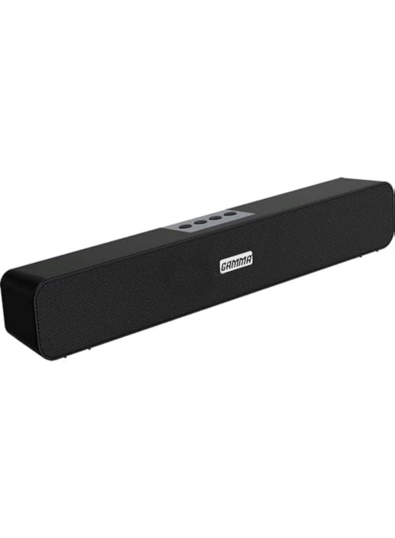 جاما مكبر صوت بلوتوث ذو صوت جهير قوي، يدعم منفذ USB وبطاقة SD ومنفذ AUX، موديل GT-119، لون أسود - Image 1