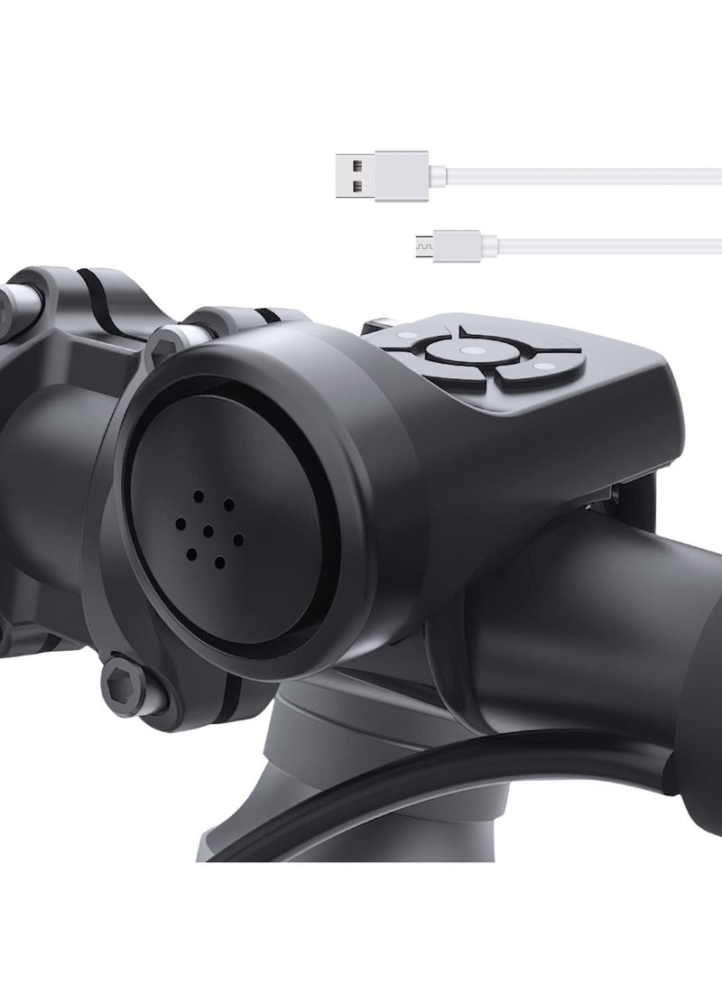 Y&D Electric Bike Horn, Electronic Bicycle Bell, 140DB Horn for Adults, 4 Sound Modes Waterproof Bike, Accessories Adults Kids Mountain Bells Whistle - Image 1