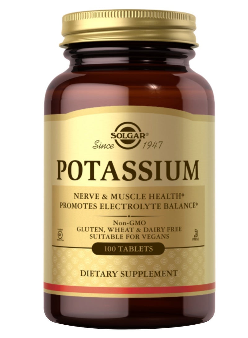 Potassium Nerve And Muscle Health - 100 Tablets
