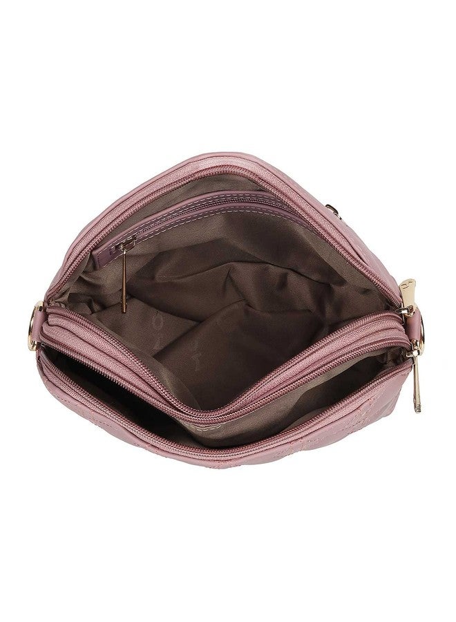 Mochi Women Zip Top Sing Bag Peach (66-8388) - Image 3