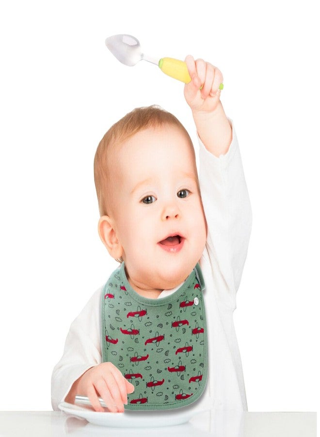 Hakochia Waterproof Baby Bibs Organic Cotton Soft Absorbent Baby Bandana Drool Bibs With Adjustable Snaps for Boys Teething and Drooling 0-36 Months - Image 4