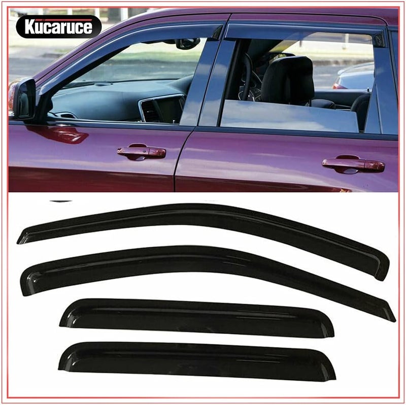 Kucaruce Original Ventvisor 4pcs Vent Shade Window Visors for 2005-2010 Grand Cherokee - Image 2
