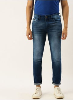 Men Slim Fit Solid Low-Rise Stretchable Jeans