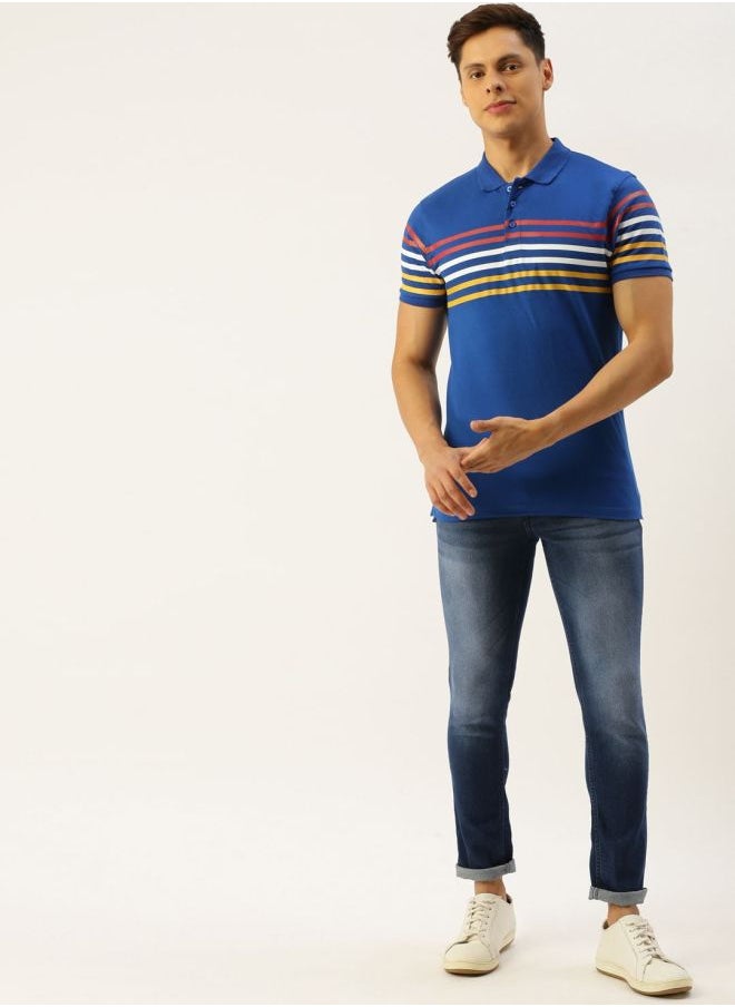 The Indian Garage Co - Men Slim Fit Solid Low-Rise Stretchable Jeans - Image 1