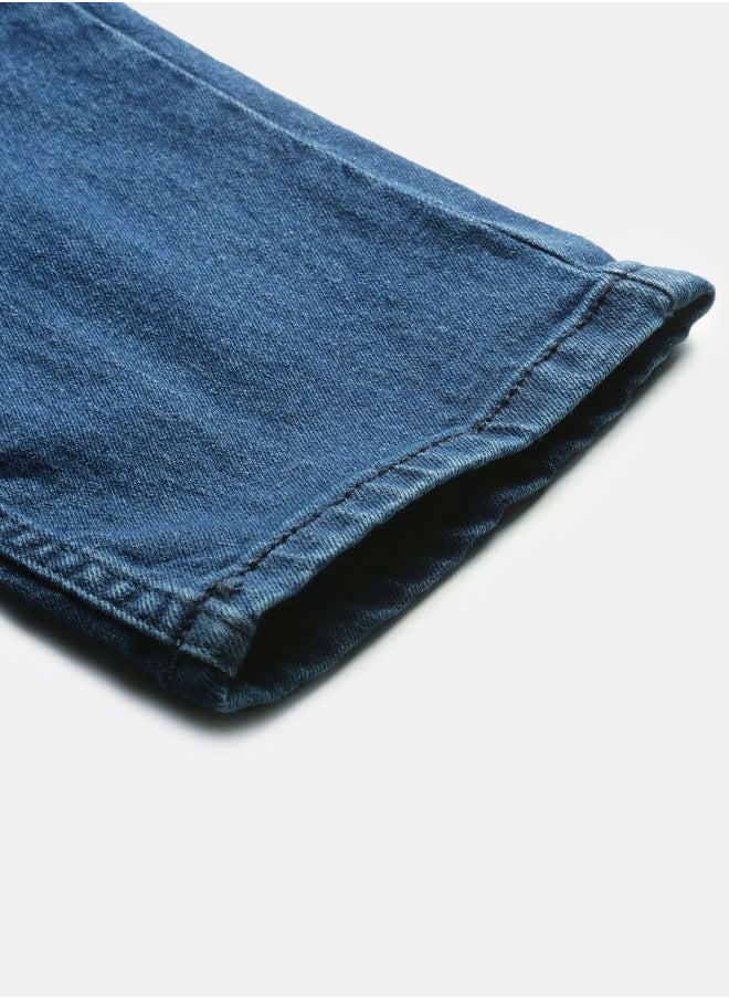 The Indian Garage Co - Men Slim Fit Solid Low-Rise Stretchable Jeans - Image 1