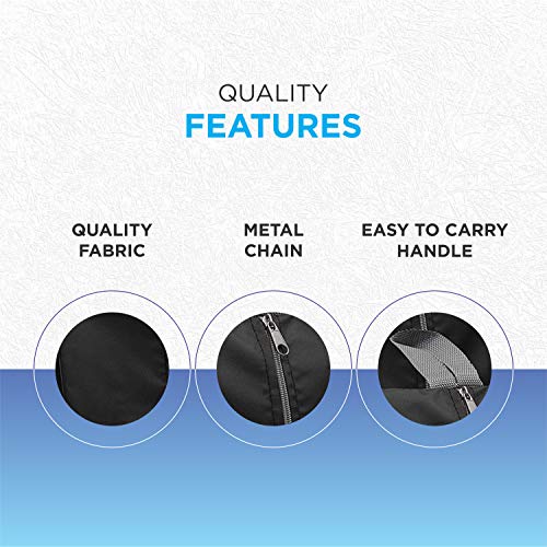 Lify Travel Shoe Bags with View Water-Resistant Shoe Bags，Portable Nylon Travel Shoe Organiser Bags with Zipper for Women Men，6 Pack (Black & Grey) - Image 5