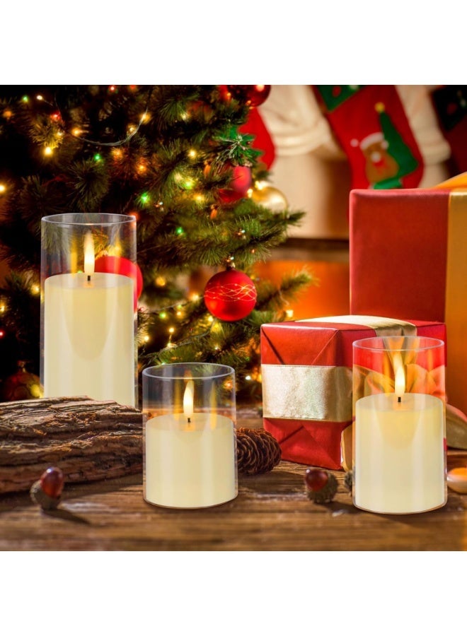 Toriseek Flameless LED Candles with Timer, Remote Control, Flickering LED Pillar Candle Battery Powered, Pack of 3 for Festival Wedding Cafe Home Party Decor - Image 5