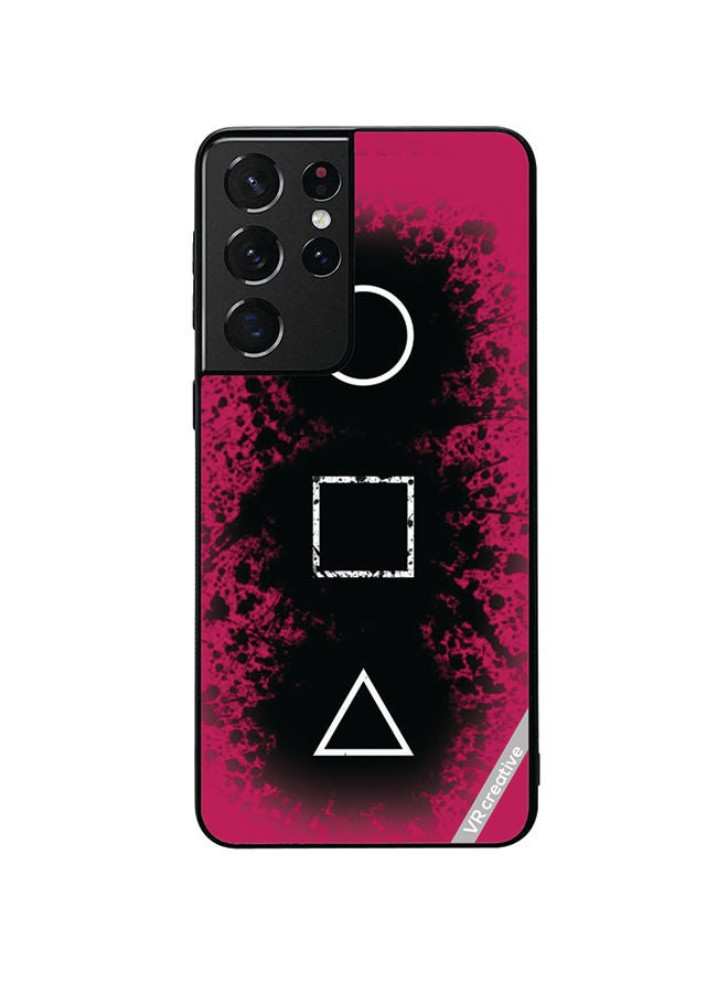VR CREATIVE Protective Case Cover For Samsung Galaxy S21 Ultra 5G Squid Game Design Multicolour - Image 1