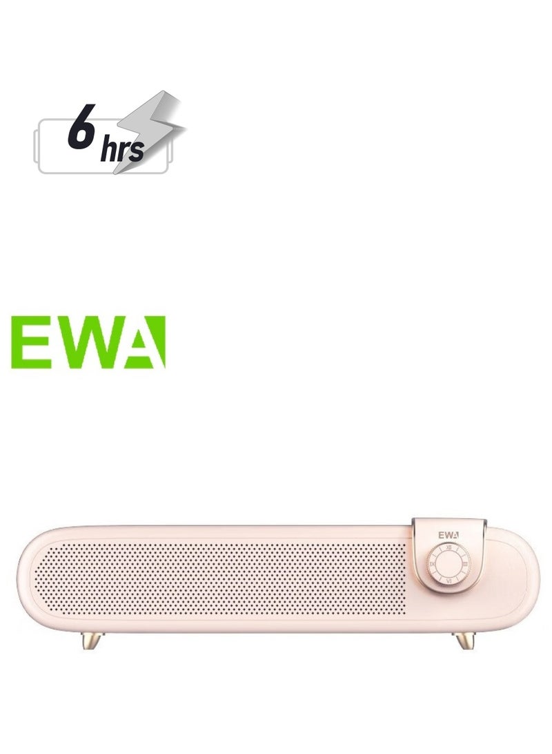 EWA مكبر صوت بلوتوث لاسلكي EWA L102 بتصميم كلاسيكي ريترو، يدعم TF/AUX (وردي) - Image 1