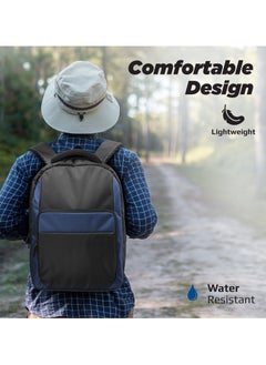 PROMATE Promate Travel Laptop Backpack, Premium Durable with Multiple Spacious Compartments, Water-Resistance, Mesh Padded Strap, for 15.6-inch Laptops, Tablets, Limber-BP.Black  - Image 2