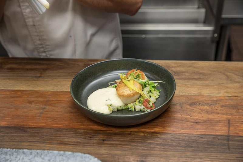 Fortessa Sound Stoneware 16 Piece Dinnerware Set Service for 4 Forest - Image 3