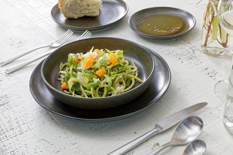 Fortessa Sound Stoneware 16 Piece Dinnerware Set Service for 4 Forest - Image 2