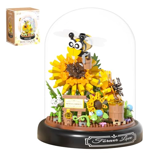 apcute 548 PCS Micro Brick Flower Bee Building Sets Mini Blocks Animals Botanical Collection Blocks Model for Adult Toys Home Decor and Office Art Creative Gift for Teens Ages 6 Kids - Image 1