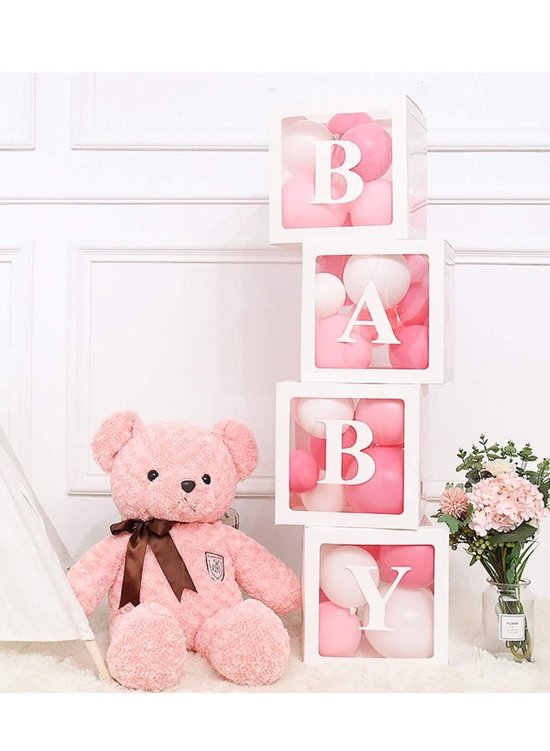 XiuWoo 4 PCS Baby Birthday Party Decorations Balloon Boxes - Image 2