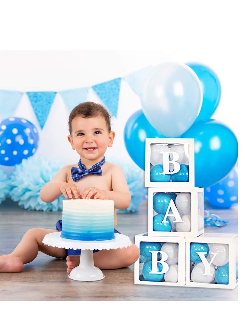 XiuWoo 4 PCS Baby Birthday Party Decorations Balloon Boxes - Image 3
