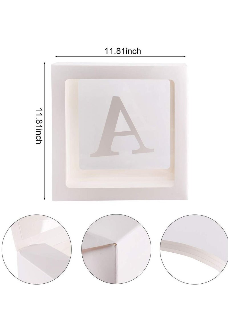 XiuWoo 4 PCS Baby Birthday Party Decorations Balloon Boxes - Image 5