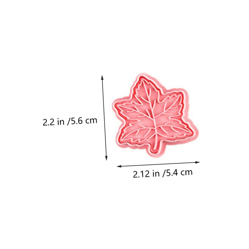 Pink Thanksgiving Cookie Molds 6pcs Set Creative Pressing Biscuit Cutters DIY Baking Supplies - Image 3