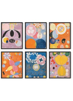 Today Idea Abstract Art Set of 6 Boho Chic Wall Decor | Contemporary Matisse-Inspired Artwork | Modern Framed Art Prints (Hilma Af Klint, 8x10 Unframed)