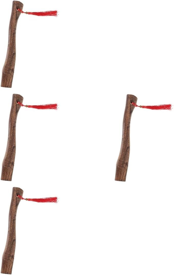 4 قطع مقبض فأس بديل خشب مكربن لتقطيع الحطب سهل التركيب - Image 1